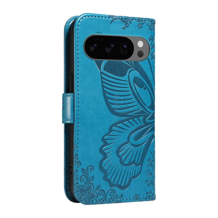 For Google Pixel 10 5G / 10 Pro 5G Global Swallowtail Butterfly Embossed Leather Phone Case