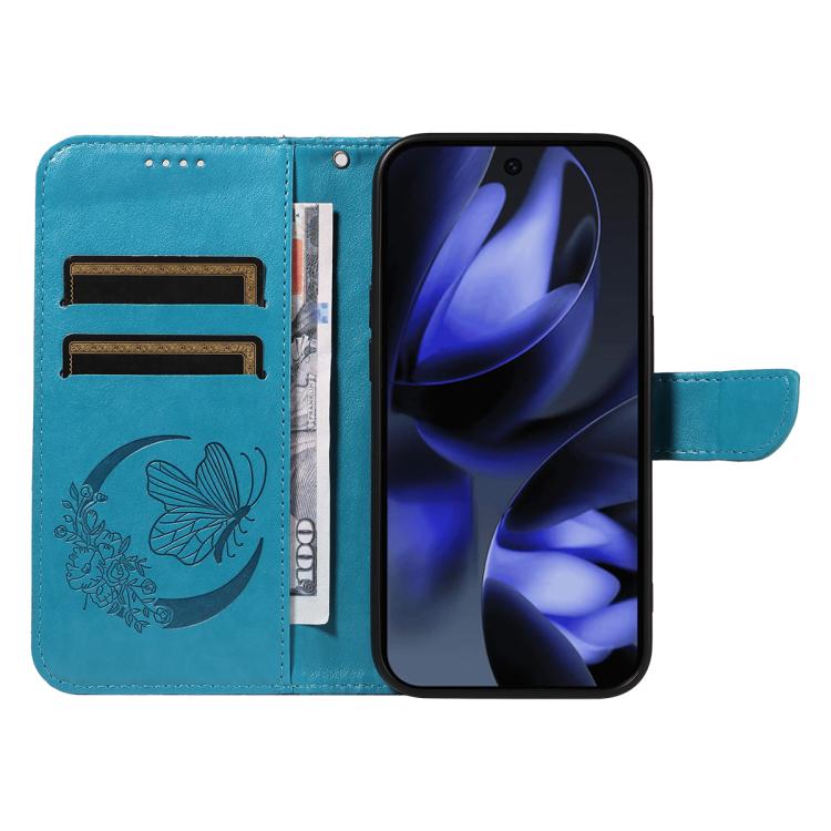 For Google Pixel 10 5G / 10 Pro 5G Global Swallowtail Butterfly Embossed Leather Phone Case