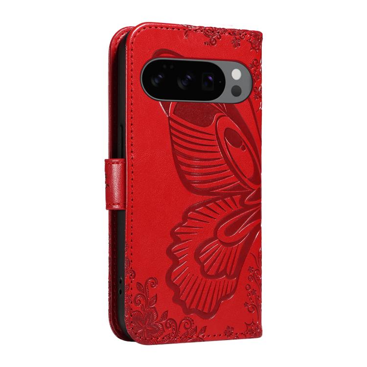 For Google Pixel 10 5G / 10 Pro 5G Global Swallowtail Butterfly Embossed Leather Phone Case