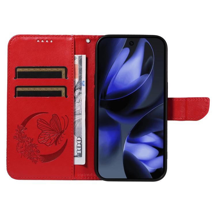 For Google Pixel 10 5G / 10 Pro 5G Global Swallowtail Butterfly Embossed Leather Phone Case