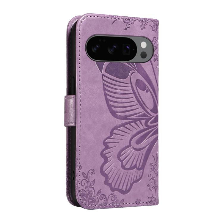 For Google Pixel 10 5G / 10 Pro 5G Global Swallowtail Butterfly Embossed Leather Phone Case