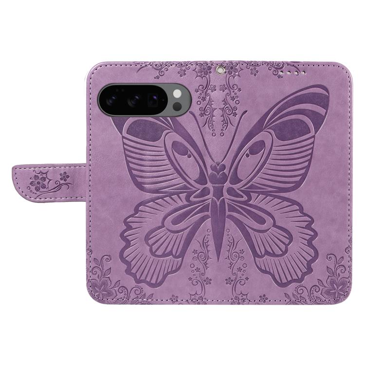 For Google Pixel 10 5G / 10 Pro 5G Global Swallowtail Butterfly Embossed Leather Phone Case