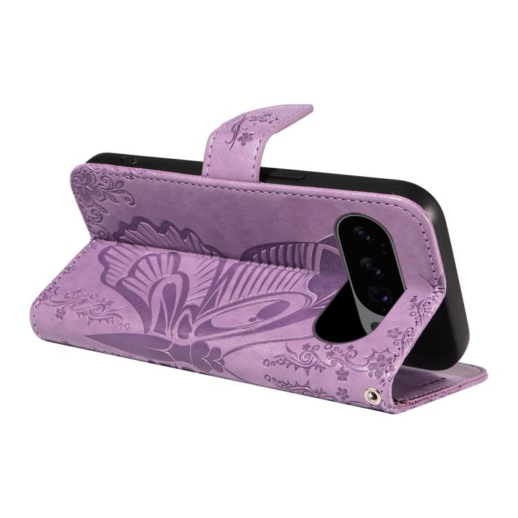 For Google Pixel 10 5G / 10 Pro 5G Global Swallowtail Butterfly Embossed Leather Phone Case