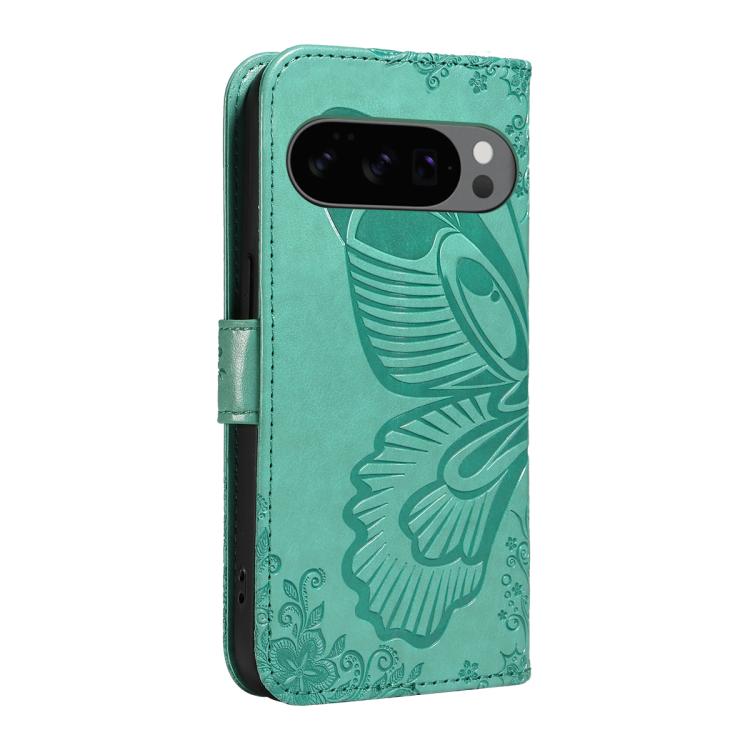 For Google Pixel 10 5G / 10 Pro 5G Global Swallowtail Butterfly Embossed Leather Phone Case
