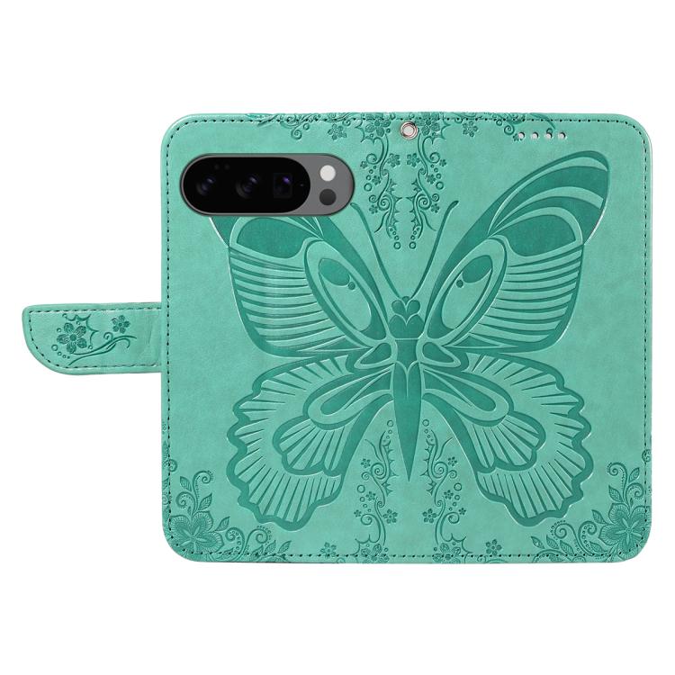 For Google Pixel 10 5G / 10 Pro 5G Global Swallowtail Butterfly Embossed Leather Phone Case