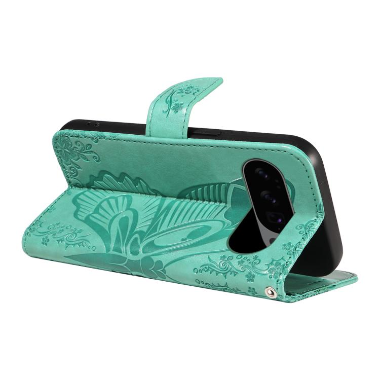 For Google Pixel 10 5G / 10 Pro 5G Global Swallowtail Butterfly Embossed Leather Phone Case