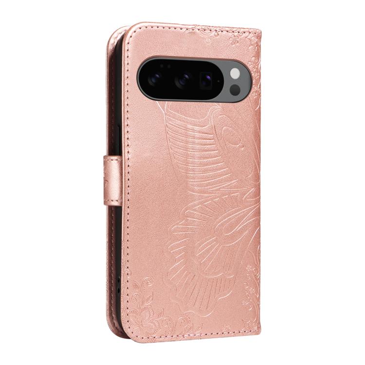 For Google Pixel 10 5G / 10 Pro 5G Global Swallowtail Butterfly Embossed Leather Phone Case