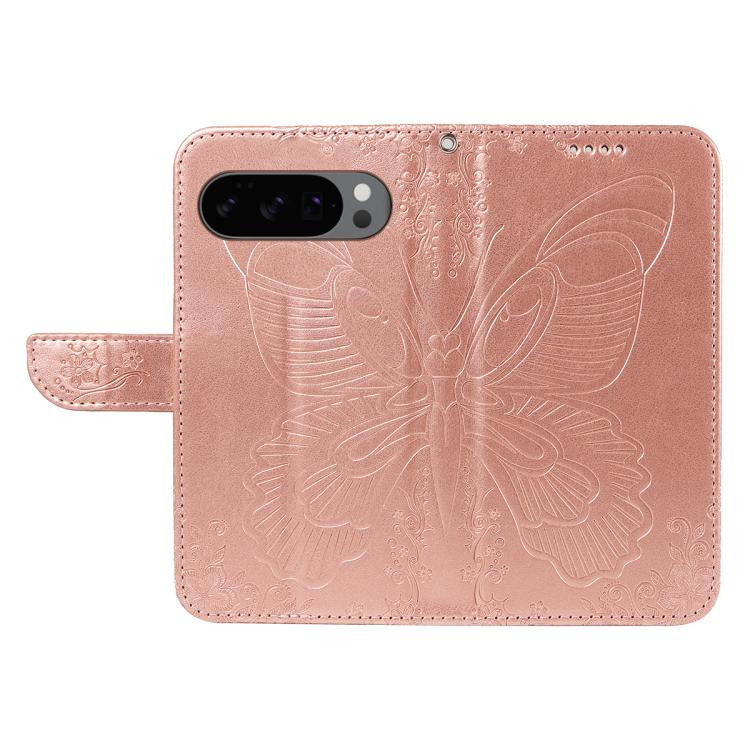 For Google Pixel 10 5G / 10 Pro 5G Global Swallowtail Butterfly Embossed Leather Phone Case