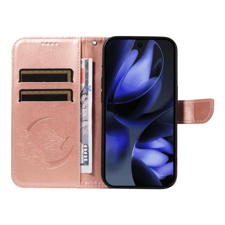 For Google Pixel 10 5G / 10 Pro 5G Global Swallowtail Butterfly Embossed Leather Phone Case