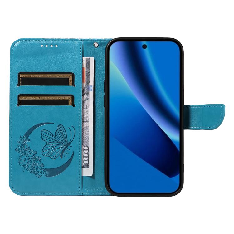 For Google Pixel 10a Swallowtail Butterfly Embossed Leather Phone Case