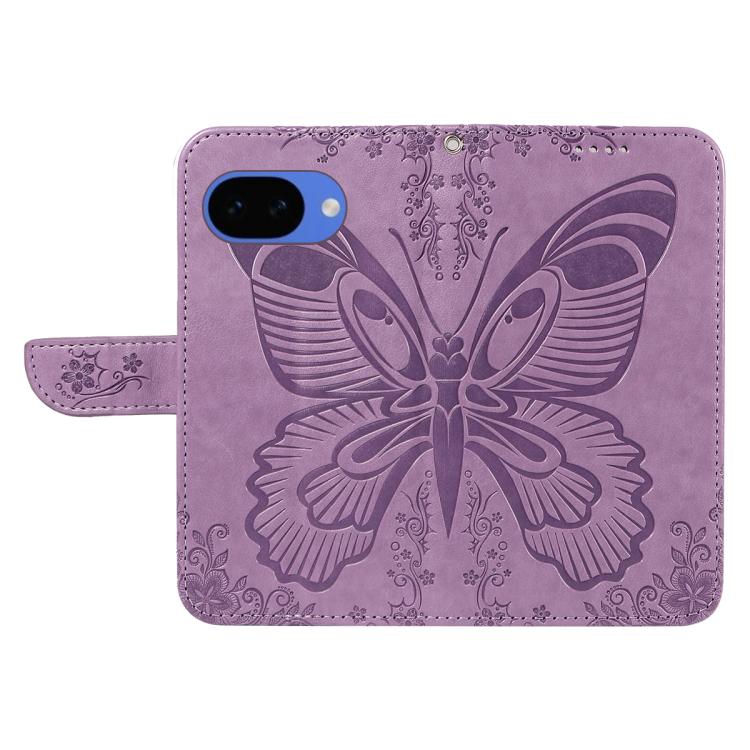 For Google Pixel 10a Swallowtail Butterfly Embossed Leather Phone Case