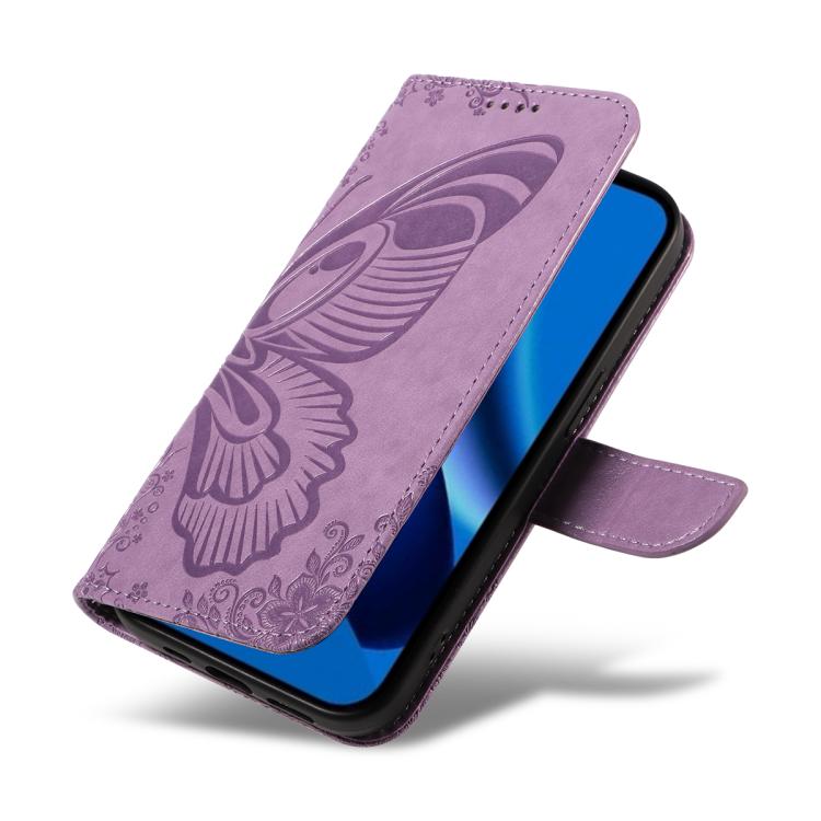 For Google Pixel 10a Swallowtail Butterfly Embossed Leather Phone Case