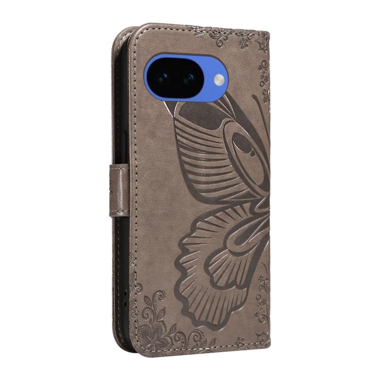 For Google Pixel 10a Swallowtail Butterfly Embossed Leather Phone Case