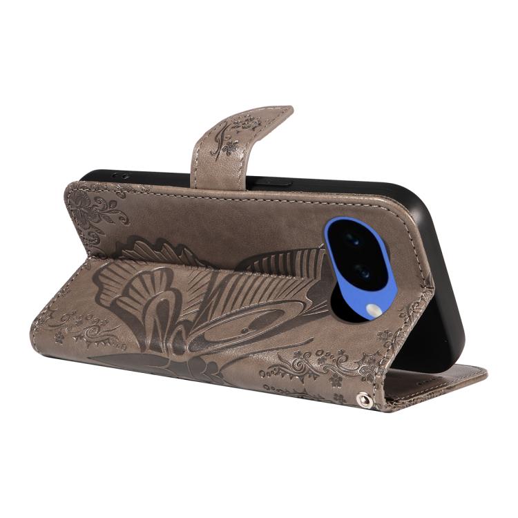 For Google Pixel 10a Swallowtail Butterfly Embossed Leather Phone Case
