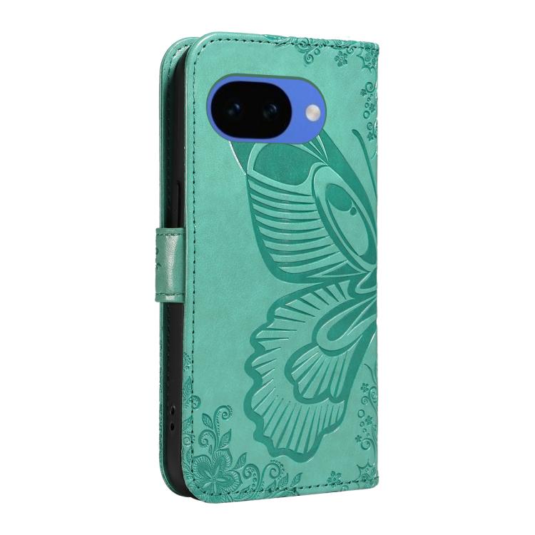 For Google Pixel 10a Swallowtail Butterfly Embossed Leather Phone Case