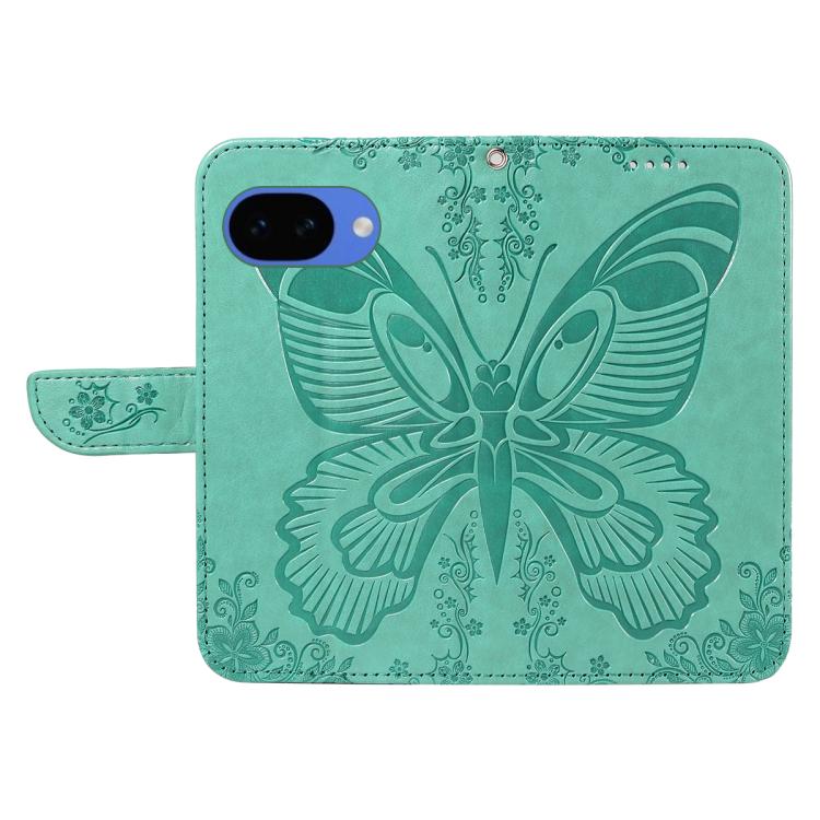 For Google Pixel 10a Swallowtail Butterfly Embossed Leather Phone Case