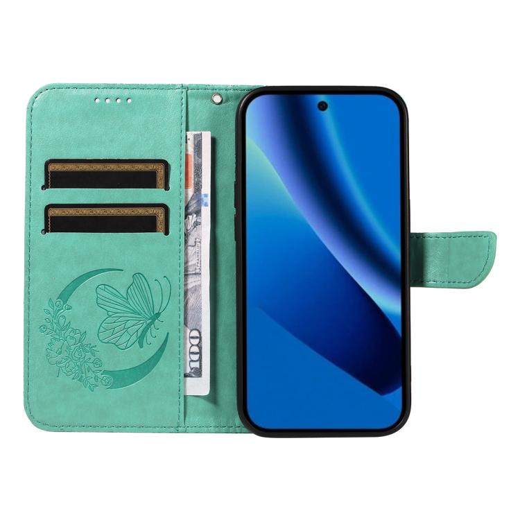For Google Pixel 10a Swallowtail Butterfly Embossed Leather Phone Case