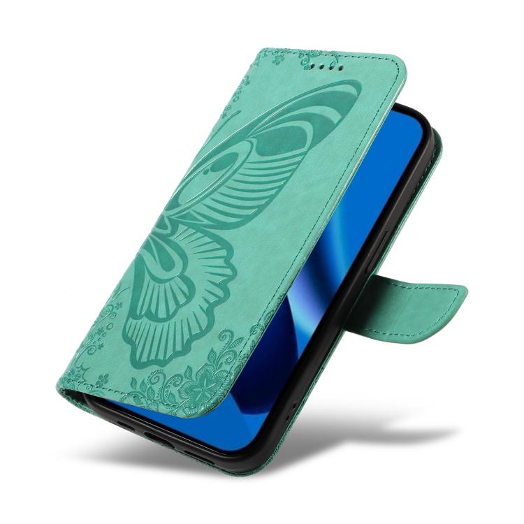 For Google Pixel 10a Swallowtail Butterfly Embossed Leather Phone Case