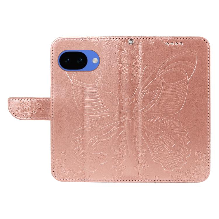 For Google Pixel 10a Swallowtail Butterfly Embossed Leather Phone Case