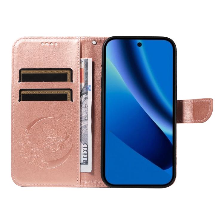 For Google Pixel 10a Swallowtail Butterfly Embossed Leather Phone Case