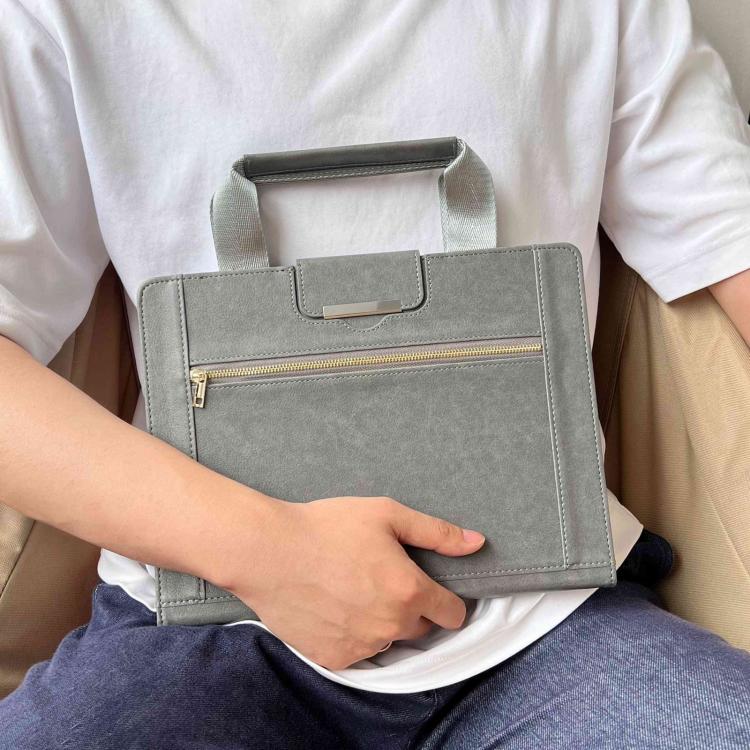 For iPad 2025 / 2022 Zipper Handle Retro Smart Leather Tablet Case