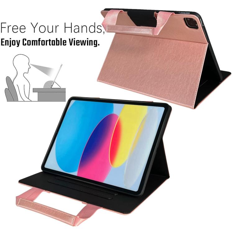 For iPad Air 11 2026 / 2025 / 2024 Zipper Handle Retro Smart Leather Tablet Case