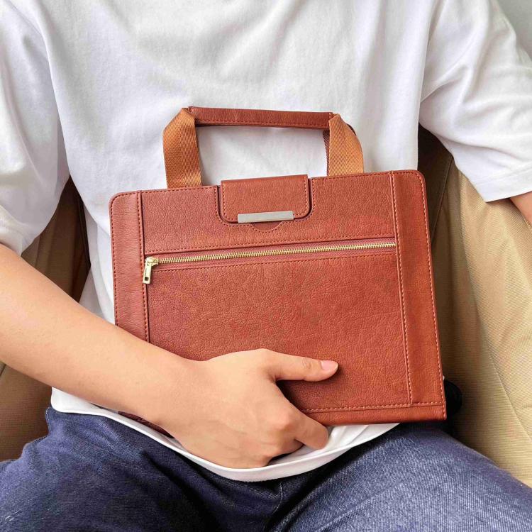 For iPad Air 11 2026 / 2025 / 2024 Zipper Handle Retro Smart Leather Tablet Case