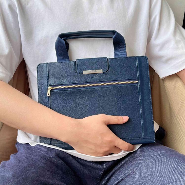 For iPad mini 2024 / 6 Zipper Handle Retro Smart Leather Tablet Case