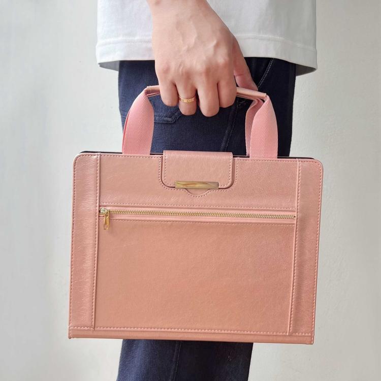 For iPad mini 2024 / 6 Zipper Handle Retro Smart Leather Tablet Case