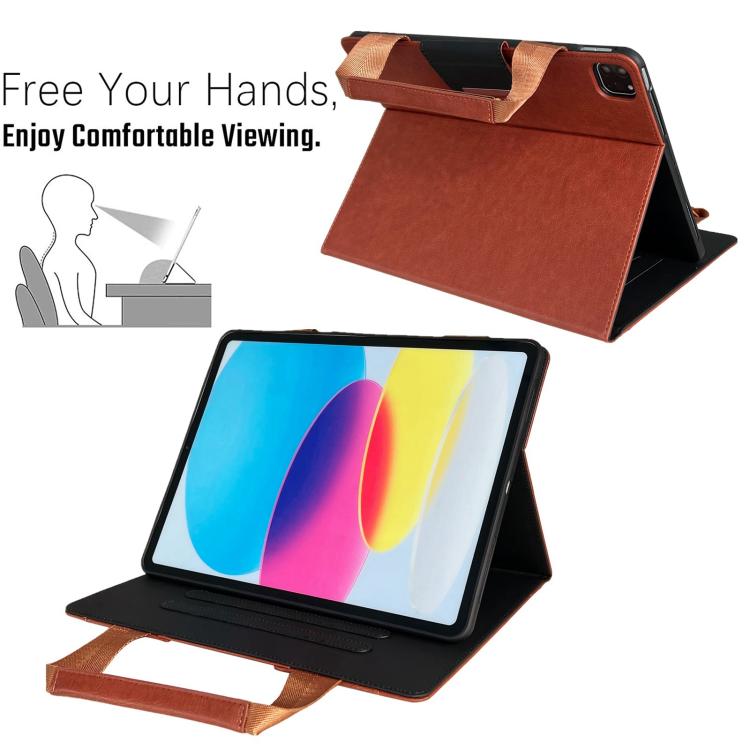 For iPad mini 2024 / 6 Zipper Handle Retro Smart Leather Tablet Case