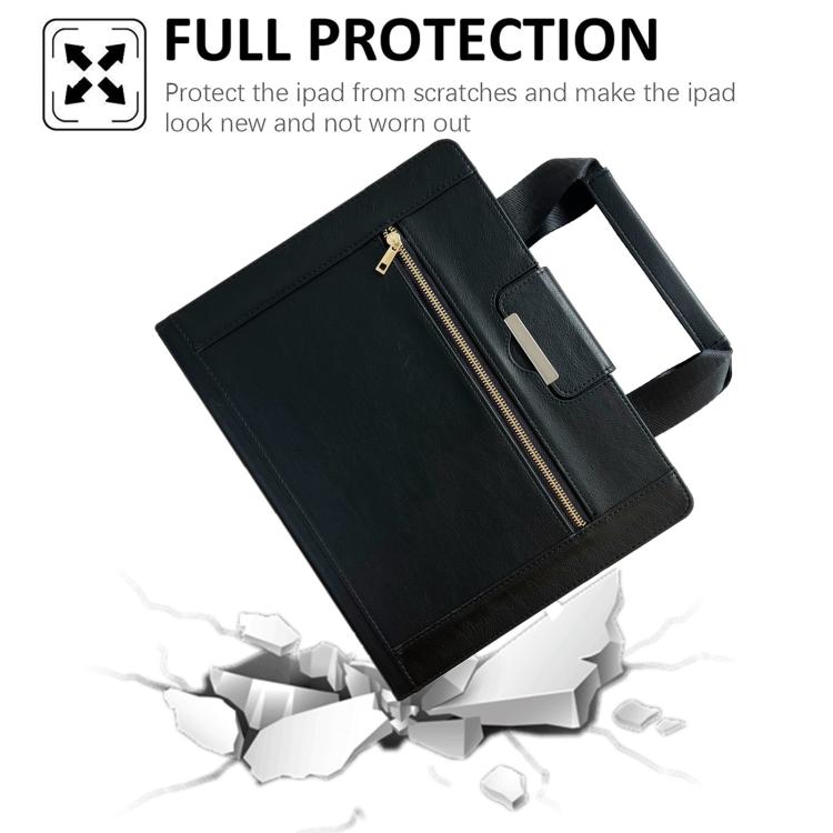 For iPad Pro 13 2025 / 2024 Zipper Handle Retro Smart Leather Tablet Case