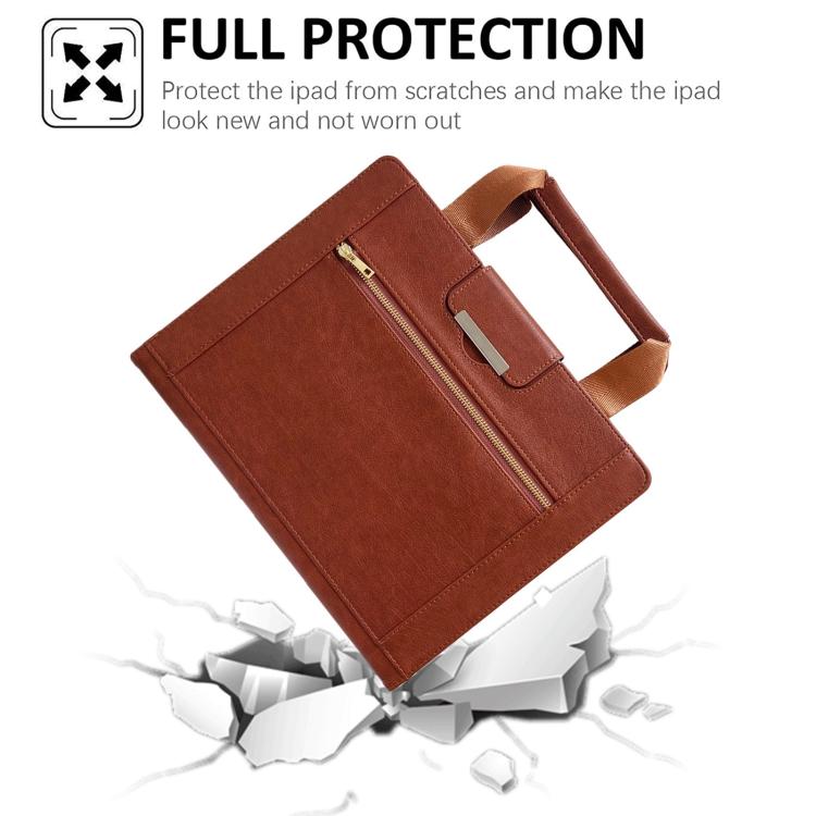 For iPad Pro 13 2025 / 2024 Zipper Handle Retro Smart Leather Tablet Case
