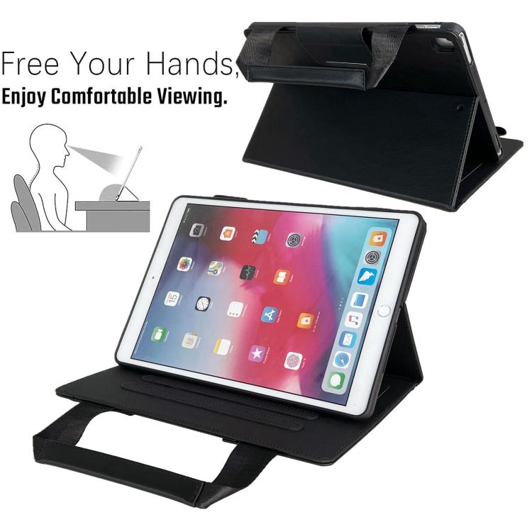For iPad 10.2 2021 / 2020 / 2019 Zipper Handle Retro Smart Leather Tablet Case