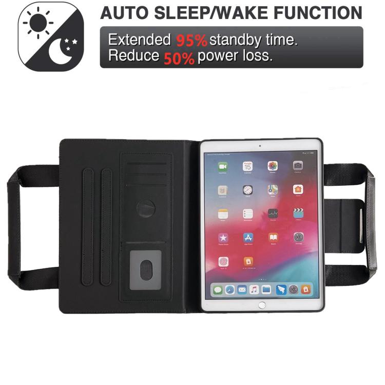 For iPad 10.2 2021 / 2020 / 2019 Zipper Handle Retro Smart Leather Tablet Case