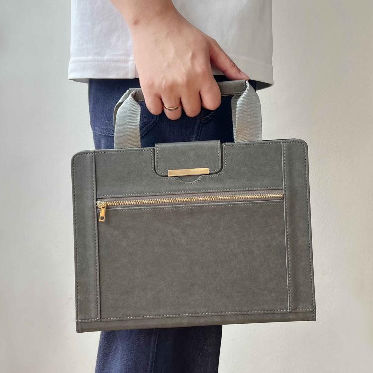 For iPad 10.2 2021 / 2020 / 2019 Zipper Handle Retro Smart Leather Tablet Case