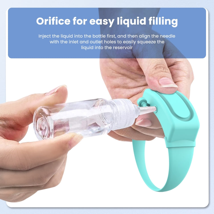 30ml Portable Silicone Liquid Soap Handwashing Fluid Split Bracelet