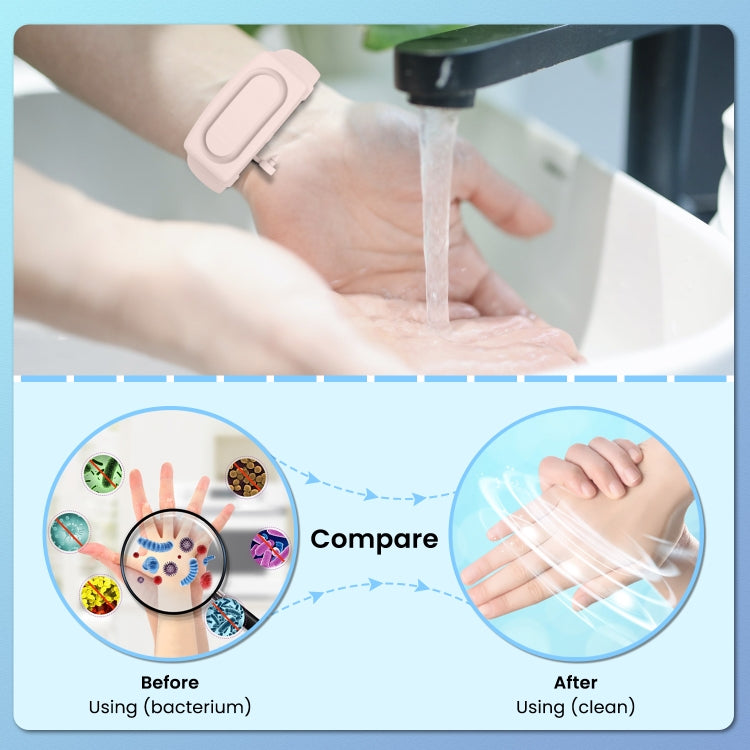 30ml Portable Silicone Liquid Soap Handwashing Fluid Split Bracelet