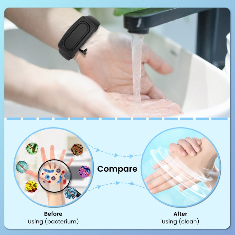 30ml Portable Silicone Liquid Soap Handwashing Fluid Split Bracelet
