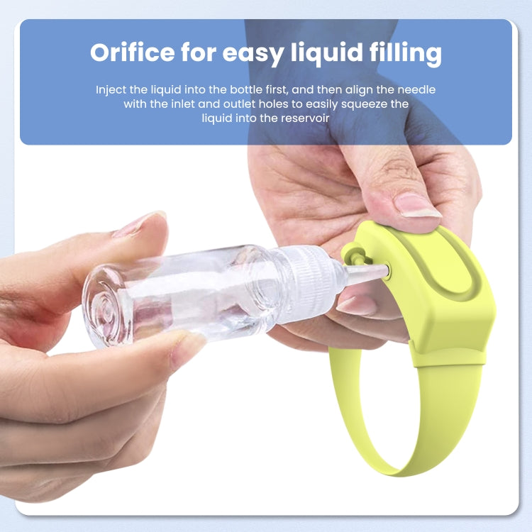 30ml Portable Silicone Liquid Soap Handwashing Fluid Split Bracelet
