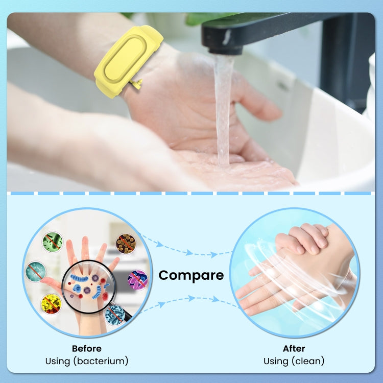 30ml Portable Silicone Liquid Soap Handwashing Fluid Split Bracelet