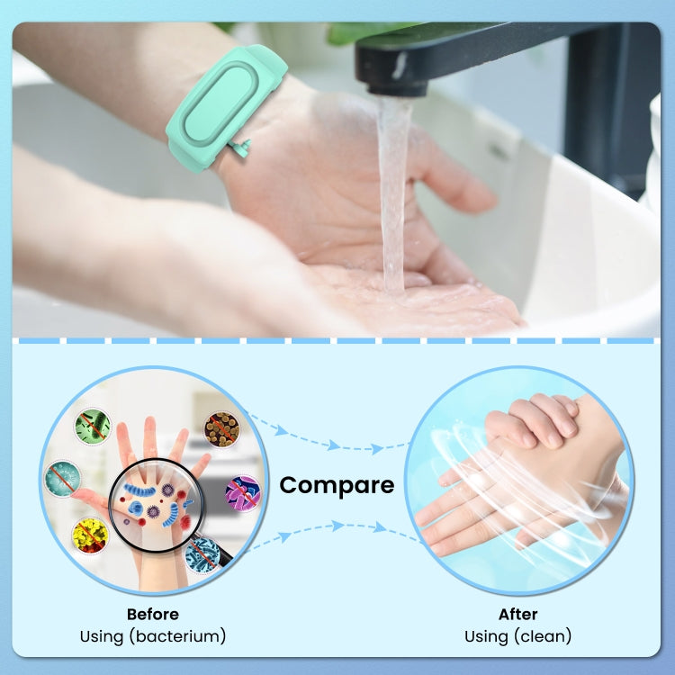30ml Portable Silicone Liquid Soap Handwashing Fluid Split Bracelet