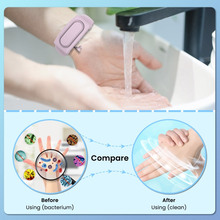 30ml Portable Silicone Liquid Soap Handwashing Fluid Split Bracelet