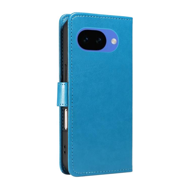 For Google Pixel 10a Cat and Bee Embossed Flip Leather Phone Case