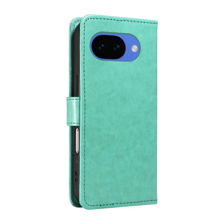 For Google Pixel 10a Cat and Bee Embossed Flip Leather Phone Case