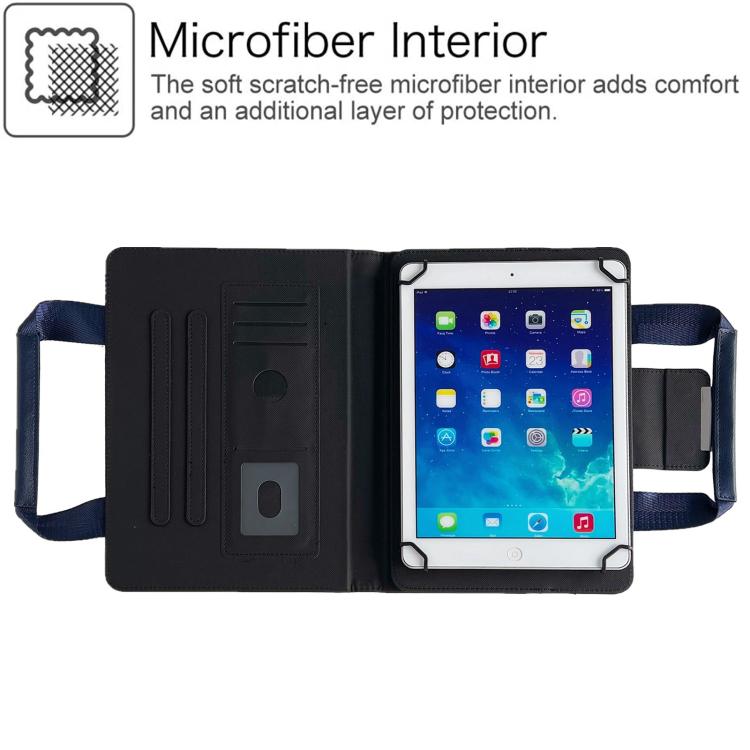 10 inch Zipper Handle Retro Leather Tablet Case