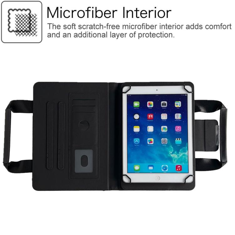 10 inch Zipper Handle Retro Leather Tablet Case