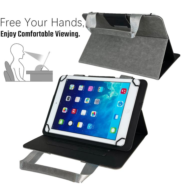 10 inch Zipper Handle Retro Leather Tablet Case