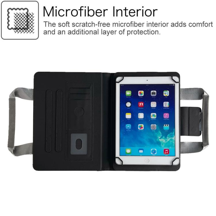 10 inch Zipper Handle Retro Leather Tablet Case