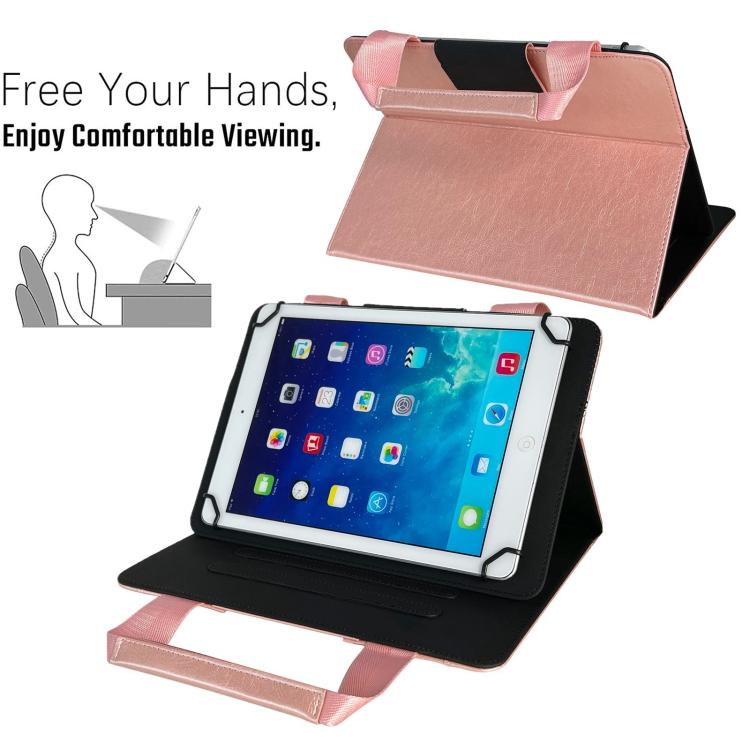 10 inch Zipper Handle Retro Leather Tablet Case