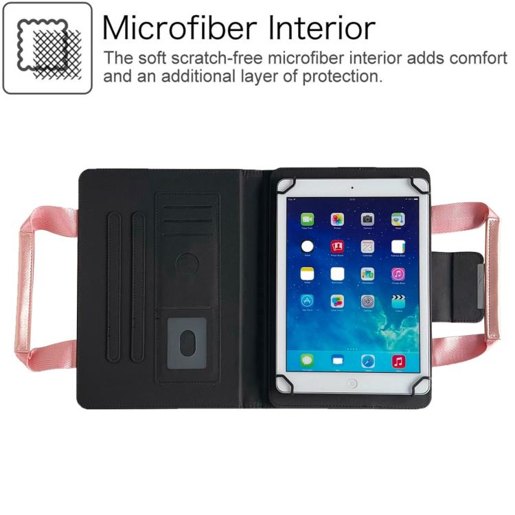 10 inch Zipper Handle Retro Leather Tablet Case
